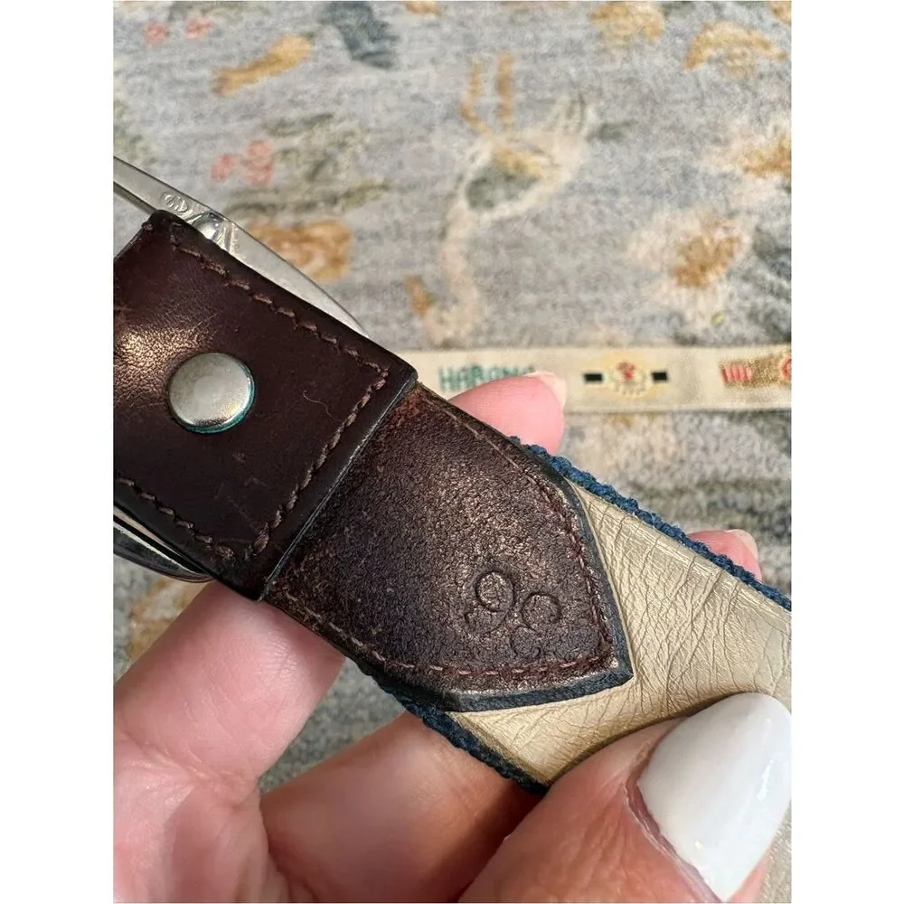 Tory Leather belt in size 36 canvas leather lot of 2